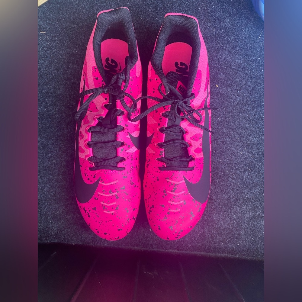 Nike pink track & field cleats